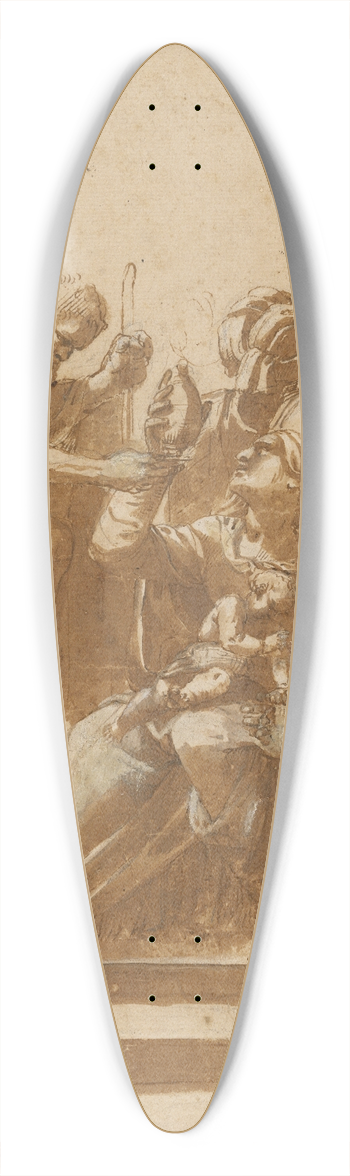 Jusepe de Ribera - Adoration of the Magi 39.3 inch art pintail longboard deck
