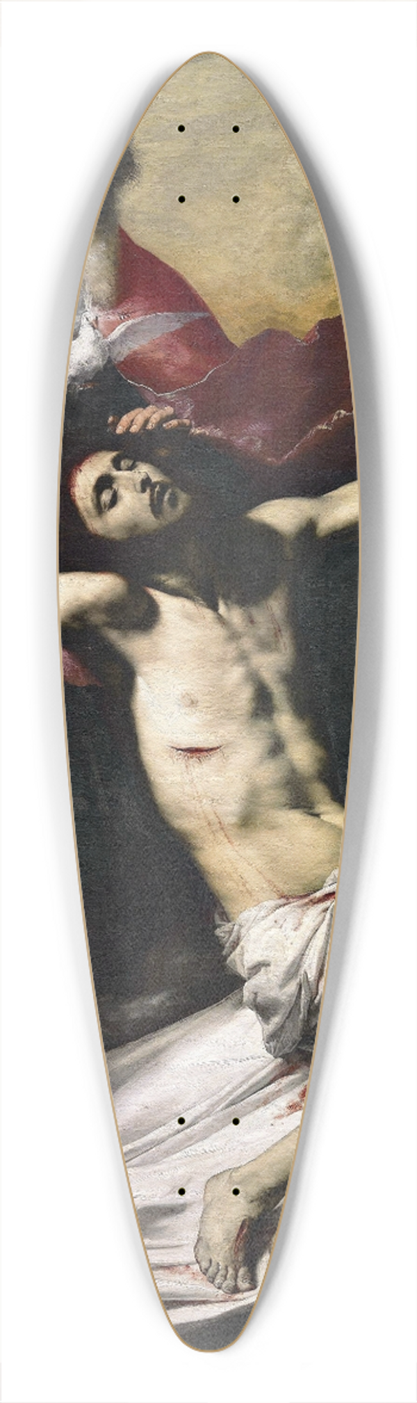 Jusepe de Ribera - The Trinity 39.3 inch art pintail longboard deck