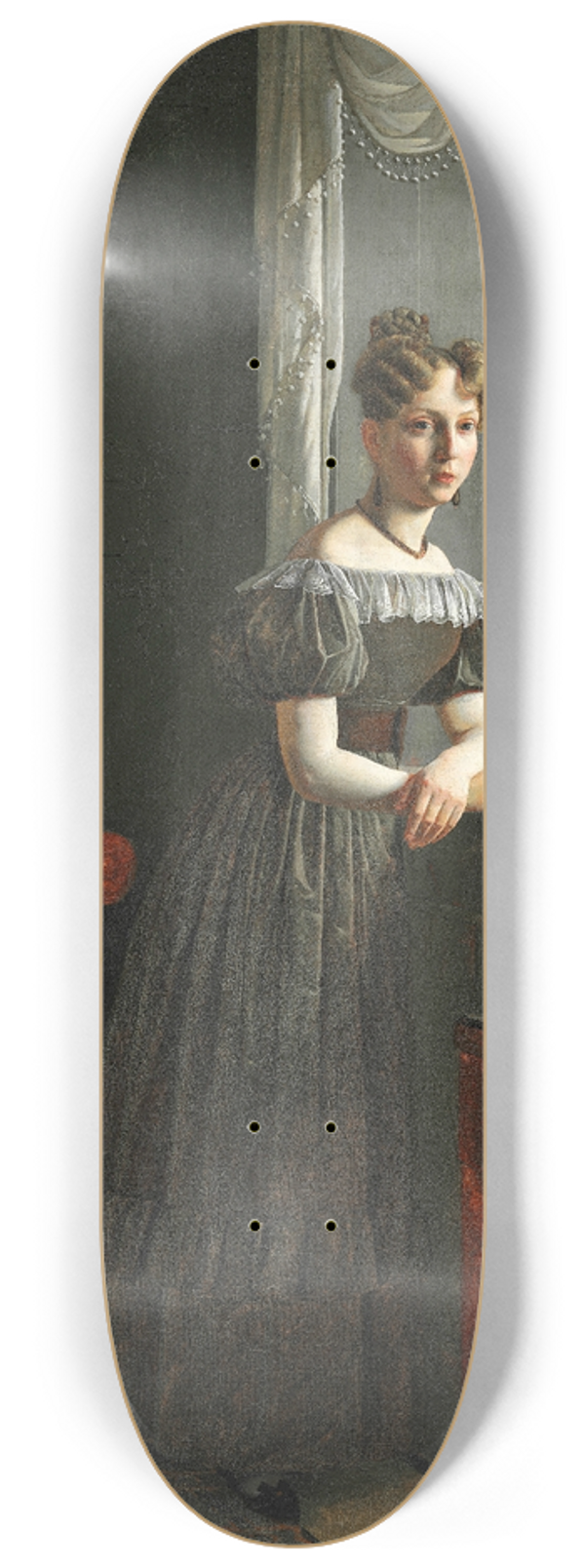 Christen Kbke - Portrt af kunstnerens sster Conradine Kbke (1830) 8.25 inch art skate deck