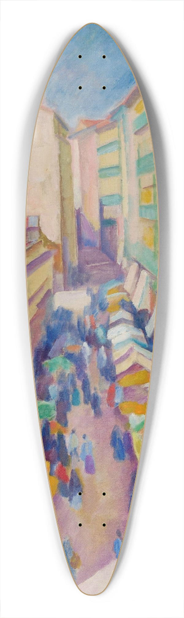 Jzef Pankiewicz - Street in Madrid 39.3 inch art pintail longboard deck