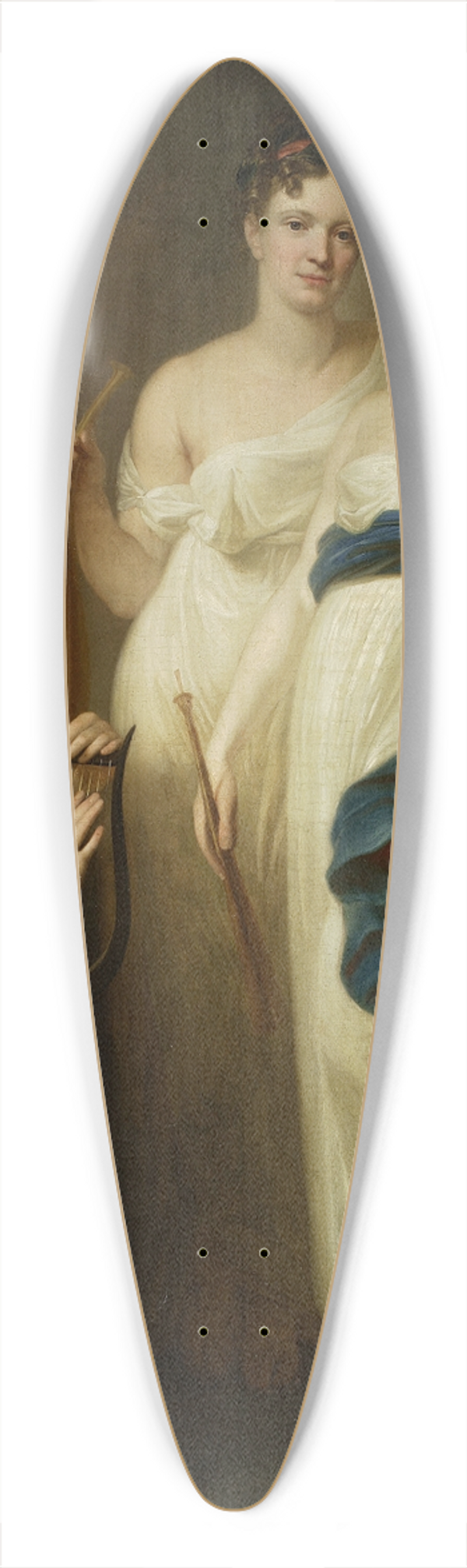Jzef Peszka - Three muses  Mazarakowa, Lekczyska, Wendowa 39.3 inch art pintail longboard deck