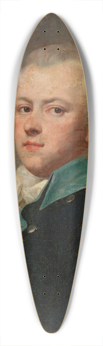 Jzef Pitschmann - Portrait of Jan Krasicki, Rogala coat of arms (ca. 17641831) in a dark blue uniform jacket of the 14th Potocki Infantry Regiment 39.3 inch art pintail longboard deck