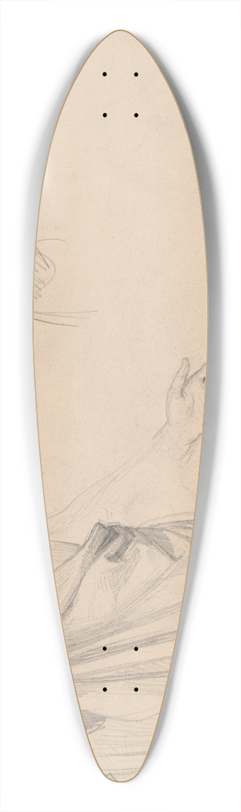 Jzef Simmler - Study of figures in togas 39.3 inch art pintail longboard deck