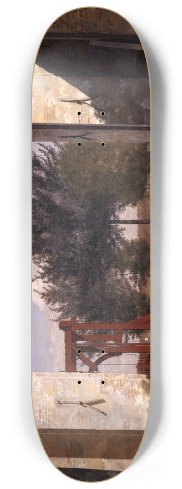 Christen Kbke - The North Gate of the Citadel 8.25 inch art skate deck
