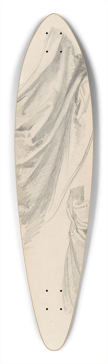 Jzef Simmler - Study of Moses robe to the painting Immaculate Conception of the Blessed Virgin Mary 39.3 inch art pintail longboard deck