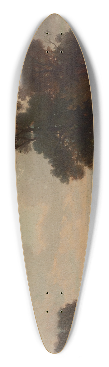 Jzef Szermentowski - Landscape with Cows at a Watering-Place 39.3 inch art pintail longboard deck