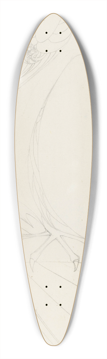 Karel de Nere tot Babberich - Roofvogel op een tak 39.3 inch art pintail longboard deck