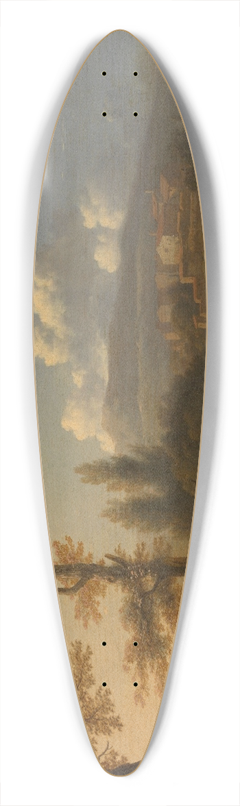 Karel Dujardin - Italian Landscape 39.3 inch art pintail longboard deck