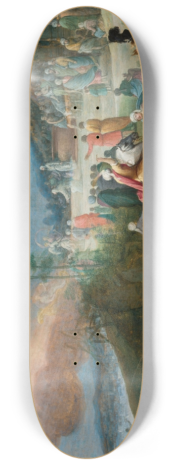 Adriaen van Stalbemt - Offering scene 8.25 inch art skate deck