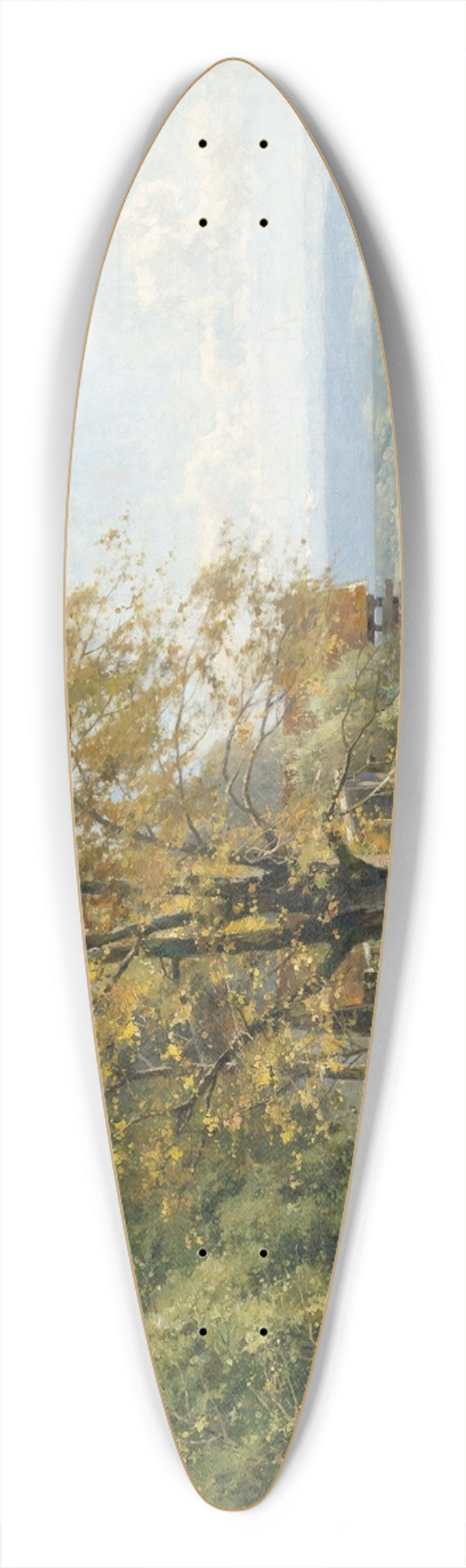 Karl Adam Heinisch - Herbst am Starnberger See 39.3 inch art pintail longboard deck