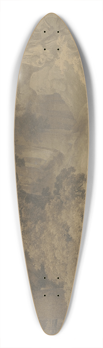 Karl Friedrich Lessing - Oak forest 39.3 inch art pintail longboard deck