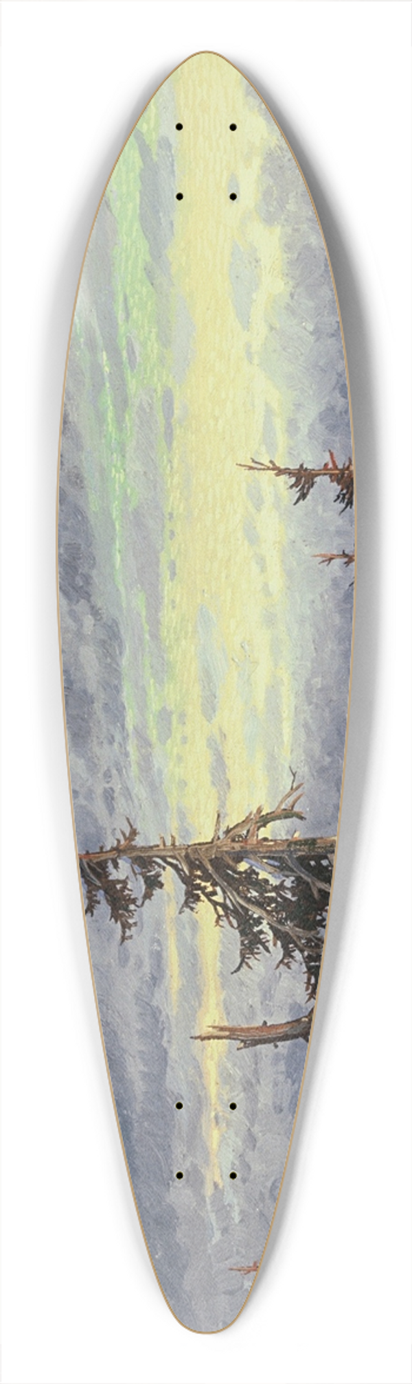 Karl Hauptmann - Winter 39.3 inch art pintail longboard deck