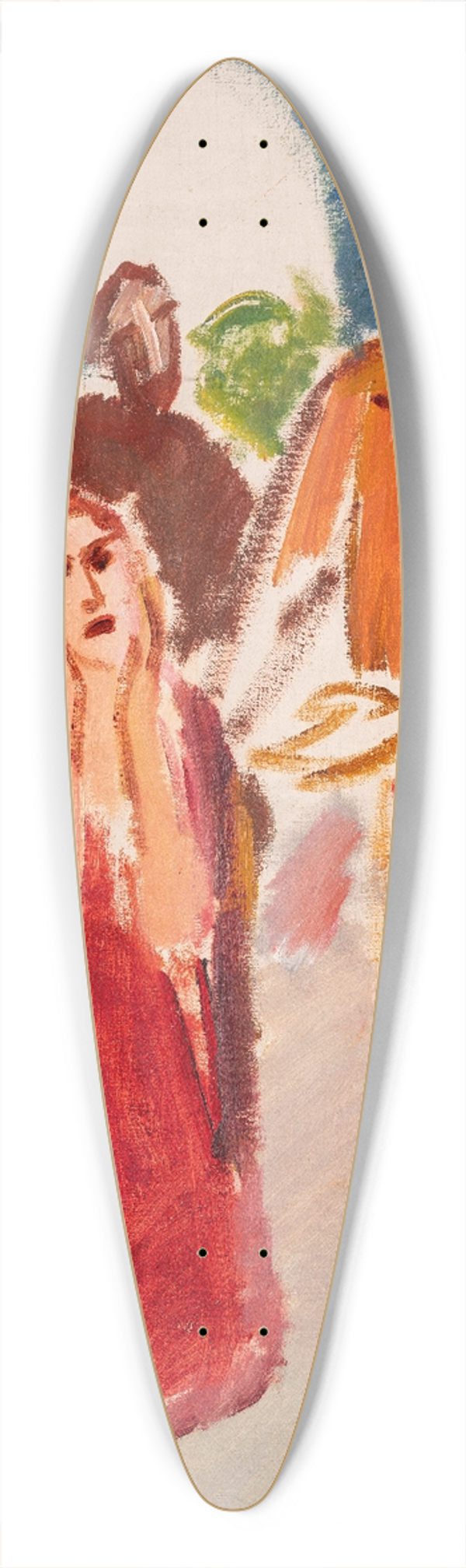 Karl Isakson - Christ and the Adulteress 39.3 inch art pintail longboard deck
