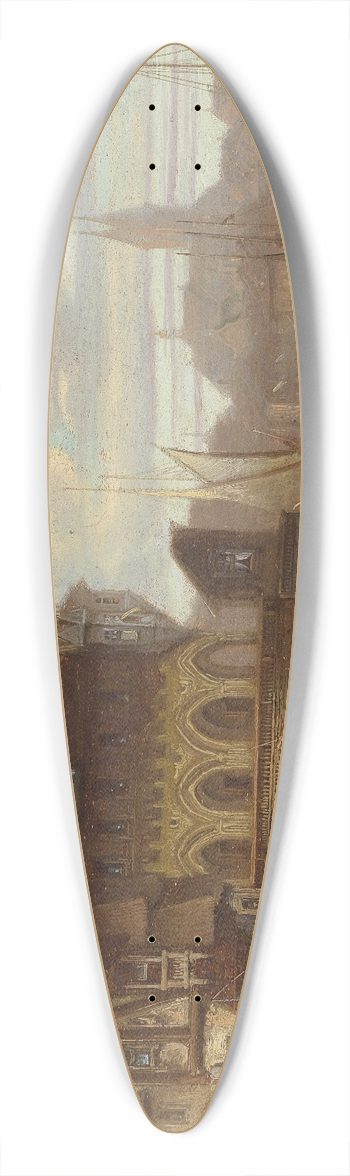 Karl Kaufmann - Hafenstadt 39.3 inch art pintail longboard deck