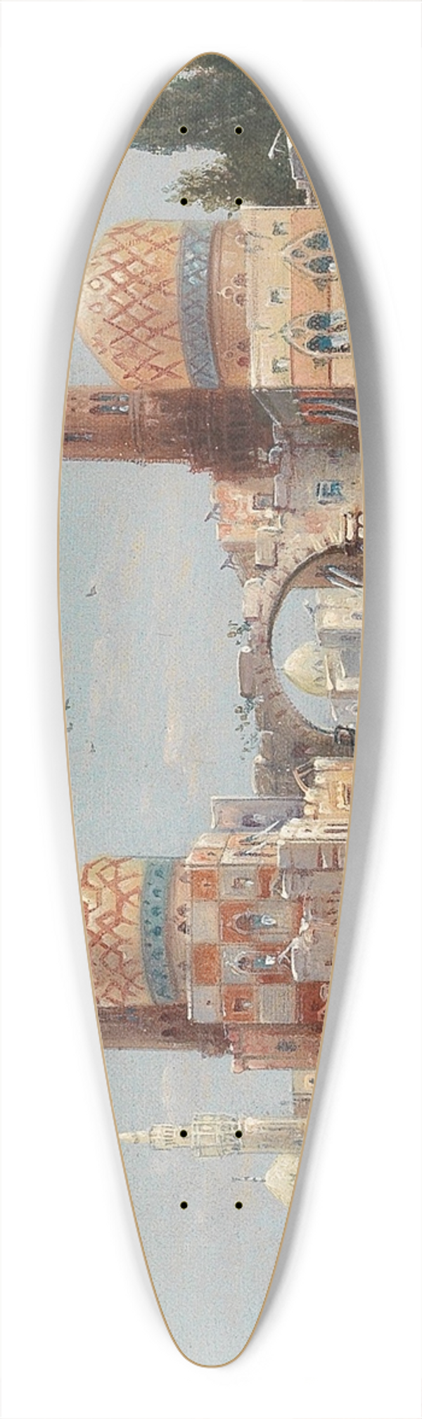 Karl Kaufmann - Hustle and Bustle in an Oriental City 39.3 inch art pintail longboard deck