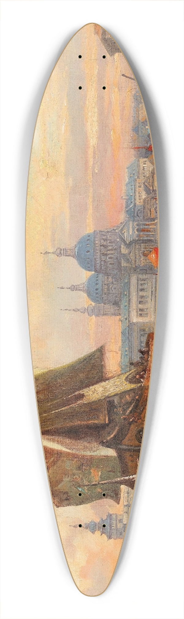 Karl Kaufmann - Partie In Venedig 39.3 inch art pintail longboard deck