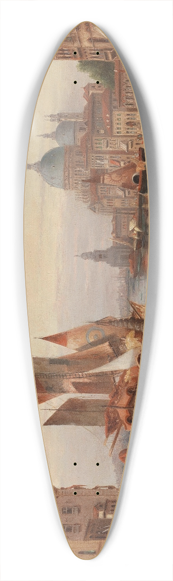 Karl Kaufmann - Venetian Scene 39.3 inch art pintail longboard deck