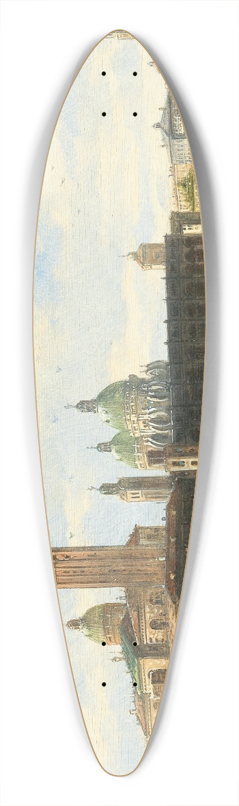 Karl Kaufmann - Venetian Scene II 39.3 inch art pintail longboard deck