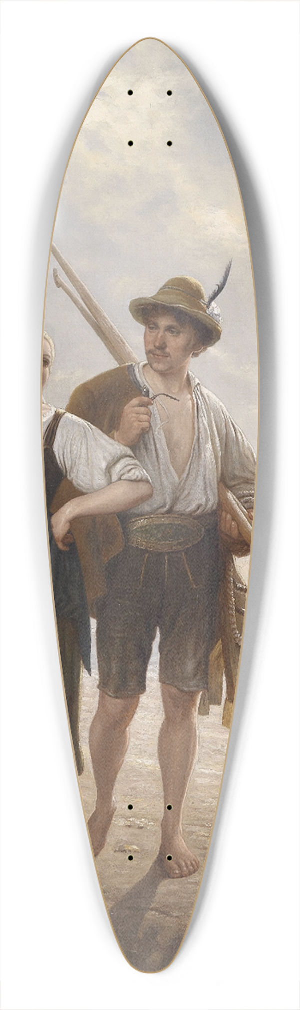 Karl Raupp - Chiemseefischer 39.3 inch art pintail longboard deck