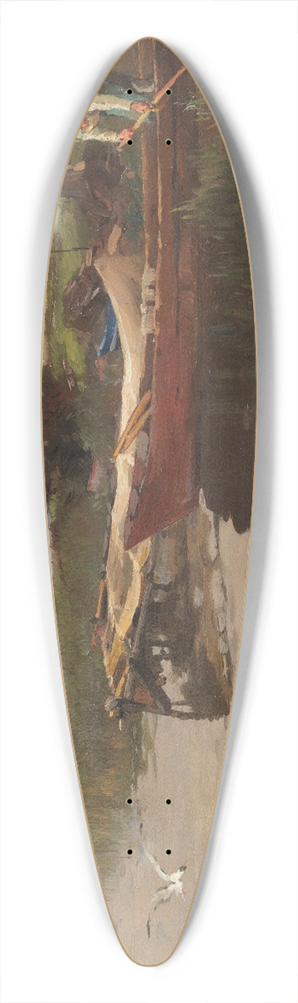 Karl Raupp - Idylle am Chiemsee 39.3 inch art pintail longboard deck