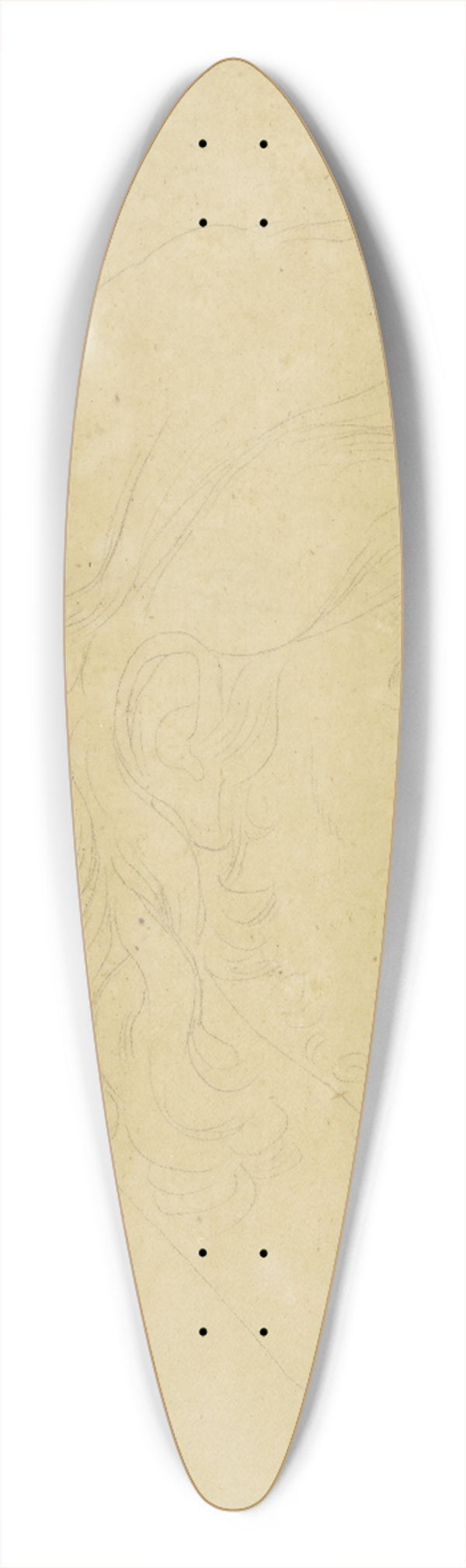 Karl Sandhaas - Bildnis des Dichters Friedrich Rckert 39.3 inch art pintail longboard deck