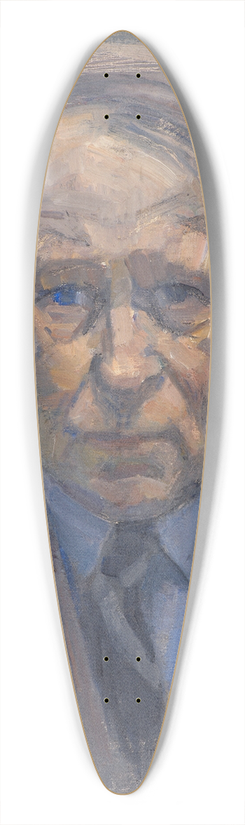 Karl Schou - Selvportrt 39.3 inch art pintail longboard deck