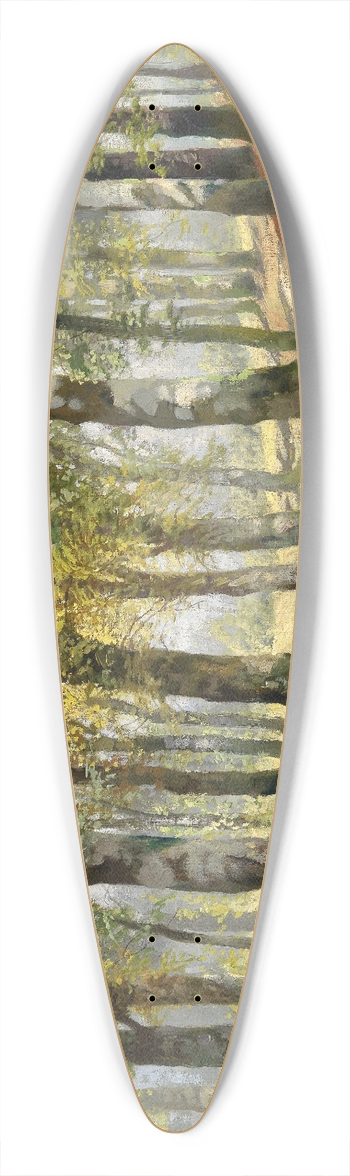 Karl Vikas - Waldlandschaft 39.3 inch art pintail longboard deck