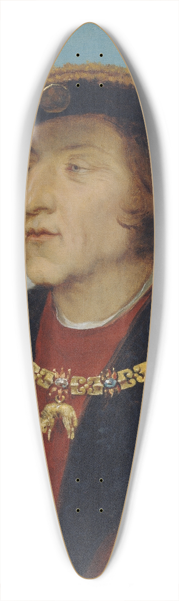 Karl von Blaas - Kaiser Maximilian I. 39.3 inch art pintail longboard deck