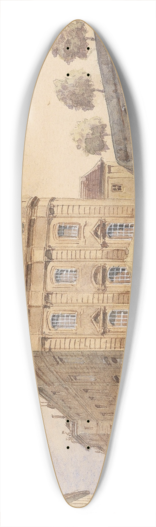Karl Wenzel Zajicek - Krtnertortheater 39.3 inch art pintail longboard deck