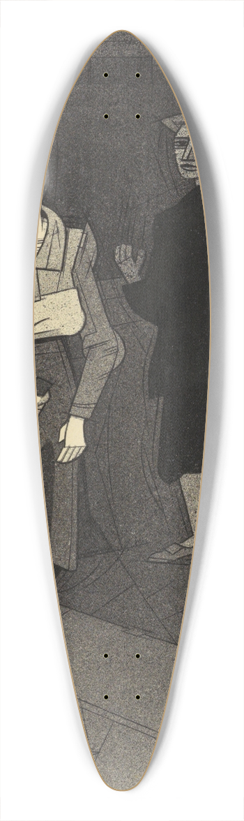 Karl Wiener - Begegnung 39.3 inch art pintail longboard deck