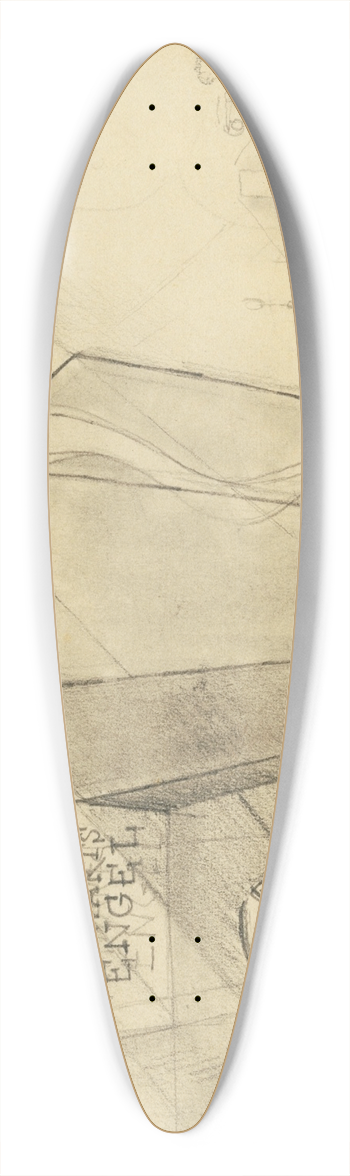 Karl Wiener - Das begrabene Leben 39.3 inch art pintail longboard deck