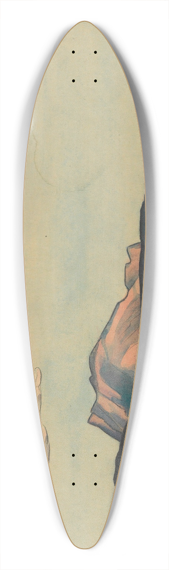 Karl Wiener - Der Berg (Obersteiermark) 39.3 inch art pintail longboard deck
