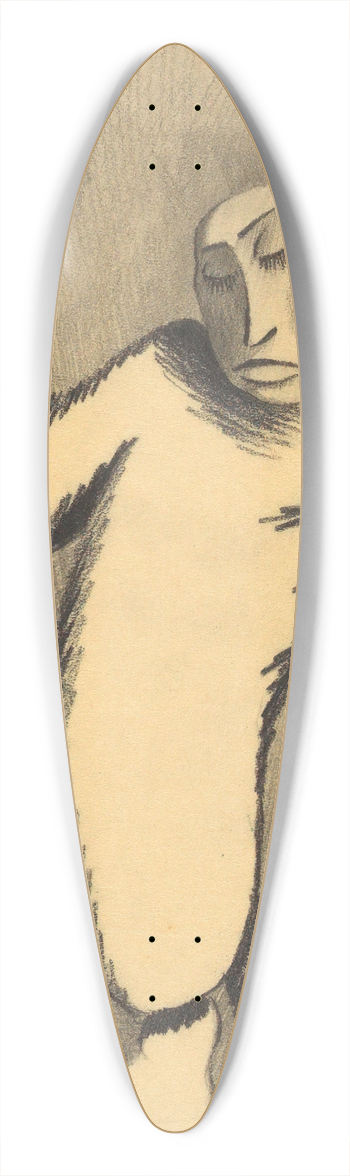 Karl Wiener - Der Prediger 39.3 inch art pintail longboard deck