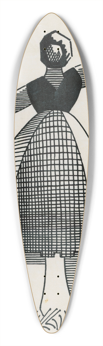Karl Wiener - Die Dicke 39.3 inch art pintail longboard deck