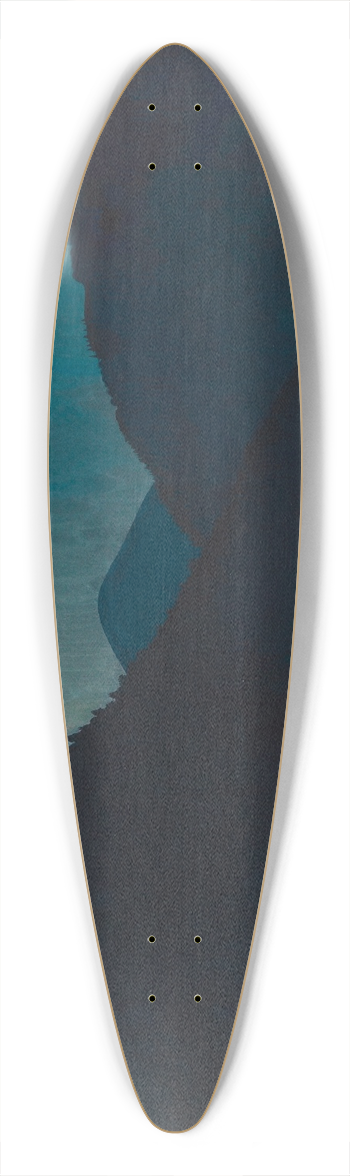 Karl Wiener - Landschaft II 39.3 inch art pintail longboard deck