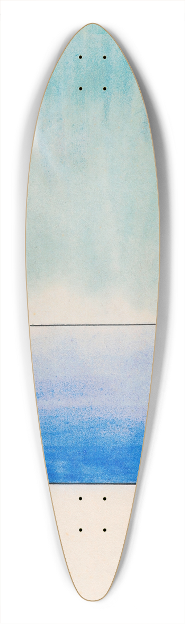 Karl Wiener - Leere 39.3 inch art pintail longboard deck