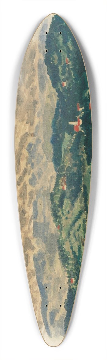 Karl Wiener - Naturstudie L 39.3 inch art pintail longboard deck