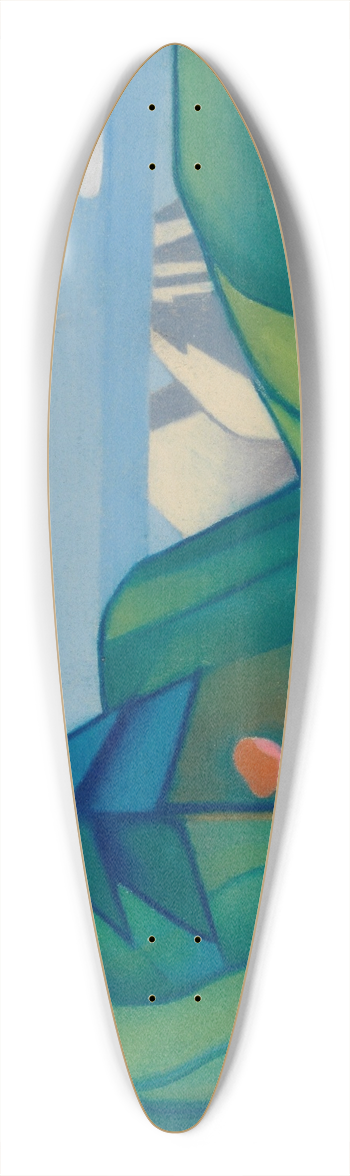 Karl Wiener - Ohne Titel IV 39.3 inch art pintail longboard deck