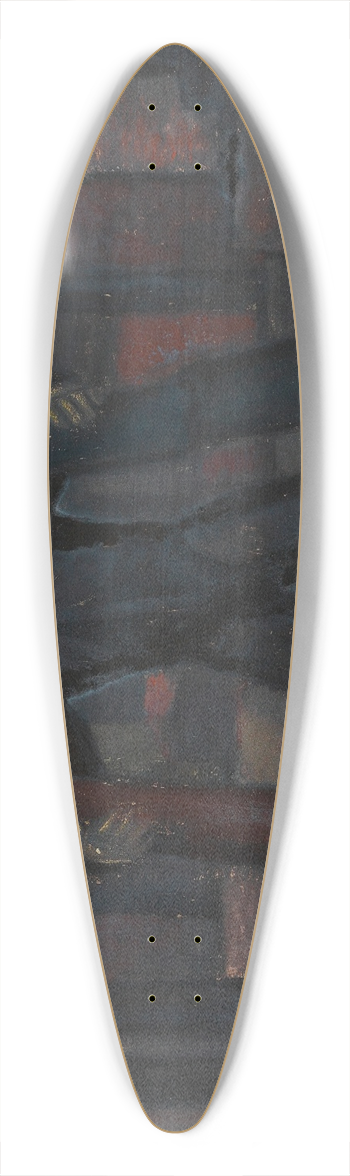 Karl Wiener - Ohne Titel (Tod mit rauchenden Schloten) 39.3 inch art pintail longboard deck