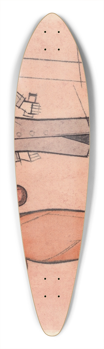 Karl Wiener - Ohne Titel (zwei Frauen) II 39.3 inch art pintail longboard deck