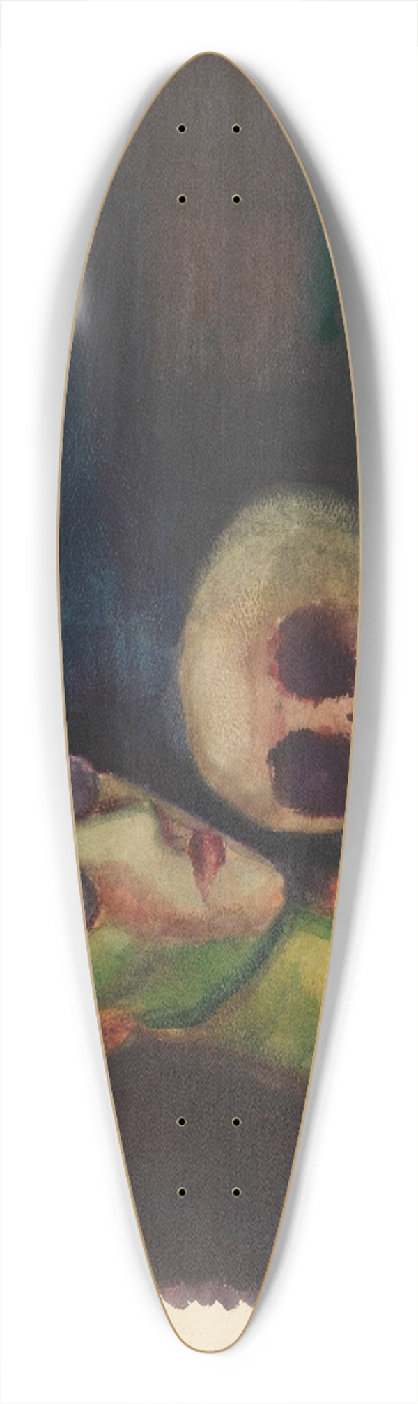 Karl Wiener - Selbstportrt mit dem Tod 39.3 inch art pintail longboard deck
