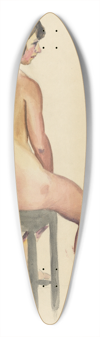 Karl Wiener - weiblicher Akt VI 39.3 inch art pintail longboard deck