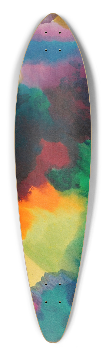 Karl Wiener - Zersetzung I 39.3 inch art pintail longboard deck