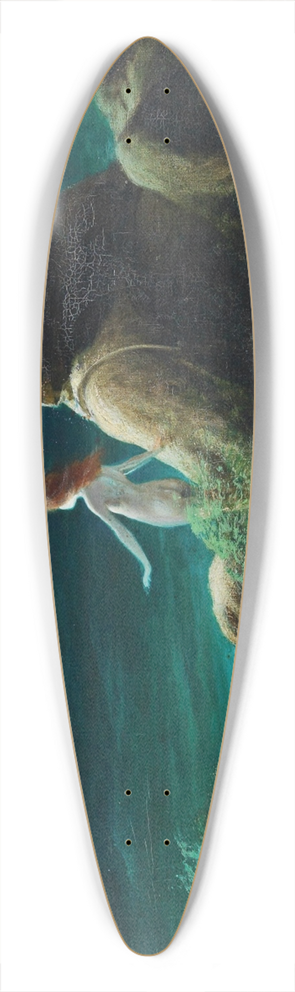 Karl Wilhelm Diefenbach - Sphinx mit Undine 39.3 inch art pintail longboard deck