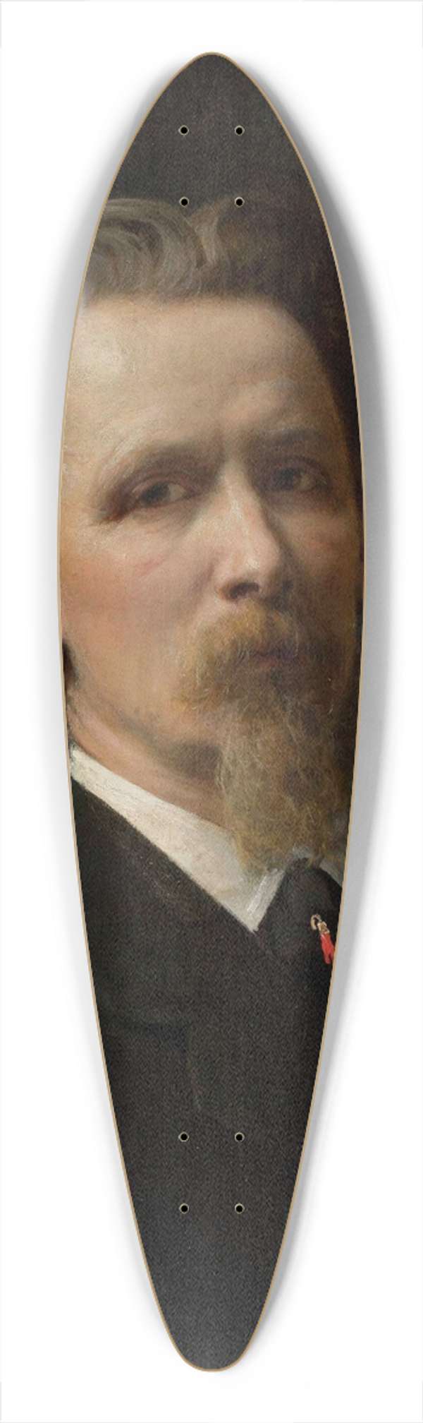 Karol Miller - Self-portrait 39.3 inch art pintail longboard deck