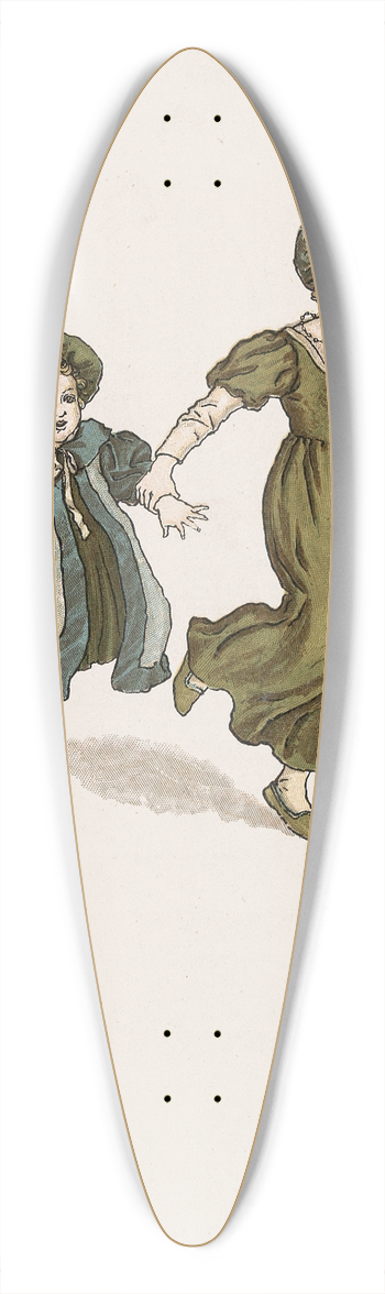 Kate Greenaway - The Pied Piper of Hamelin Pl 25 39.3 inch art pintail longboard deck