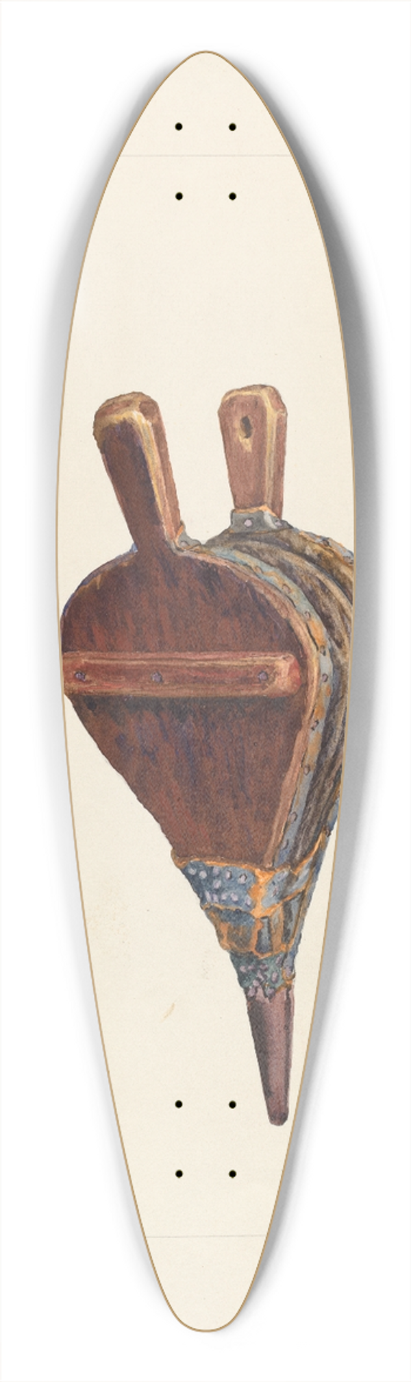 Katharine Merrill - Bellows 39.3 inch art pintail longboard deck