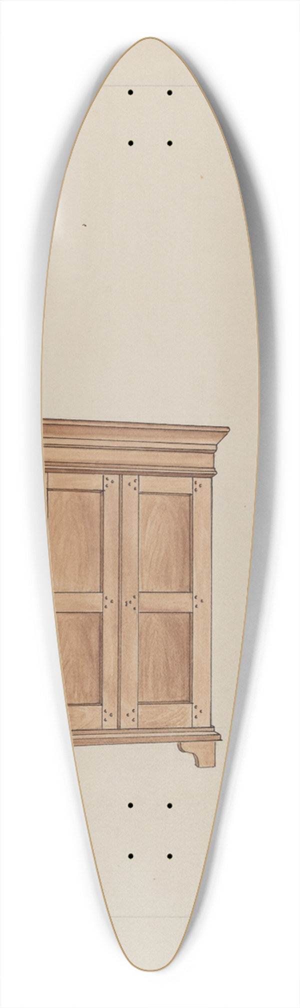 Katharine Morris - Wardrobe 39.3 inch art pintail longboard deck