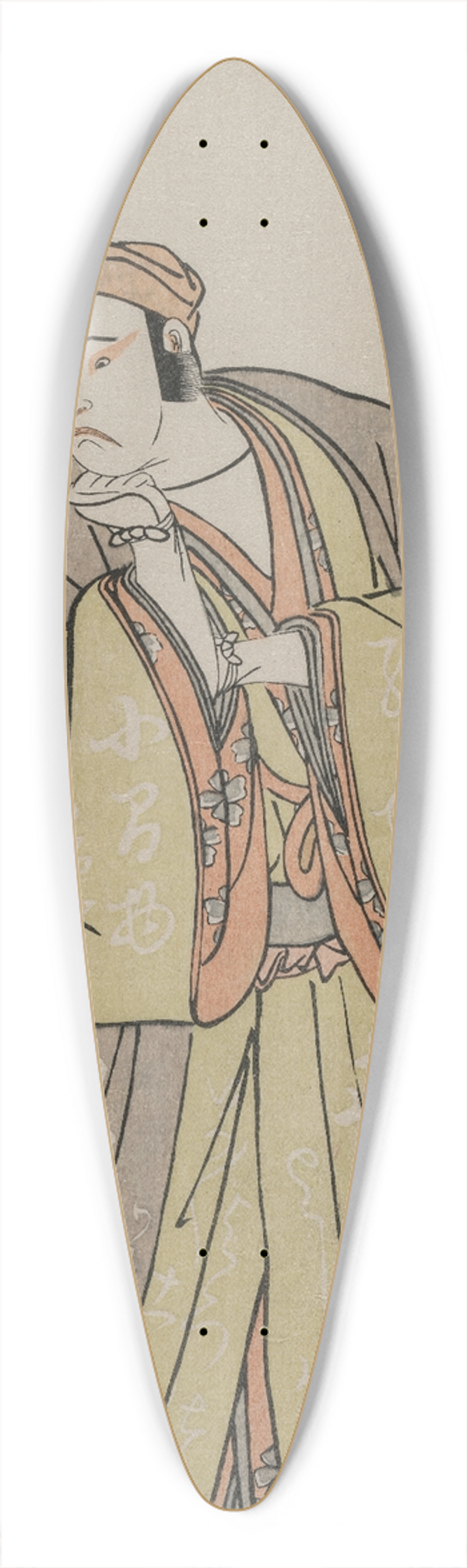 Katsukawa Shunk - Ichikawa Yaozo II as an Itinerant Peddler 39.3 inch art pintail longboard deck