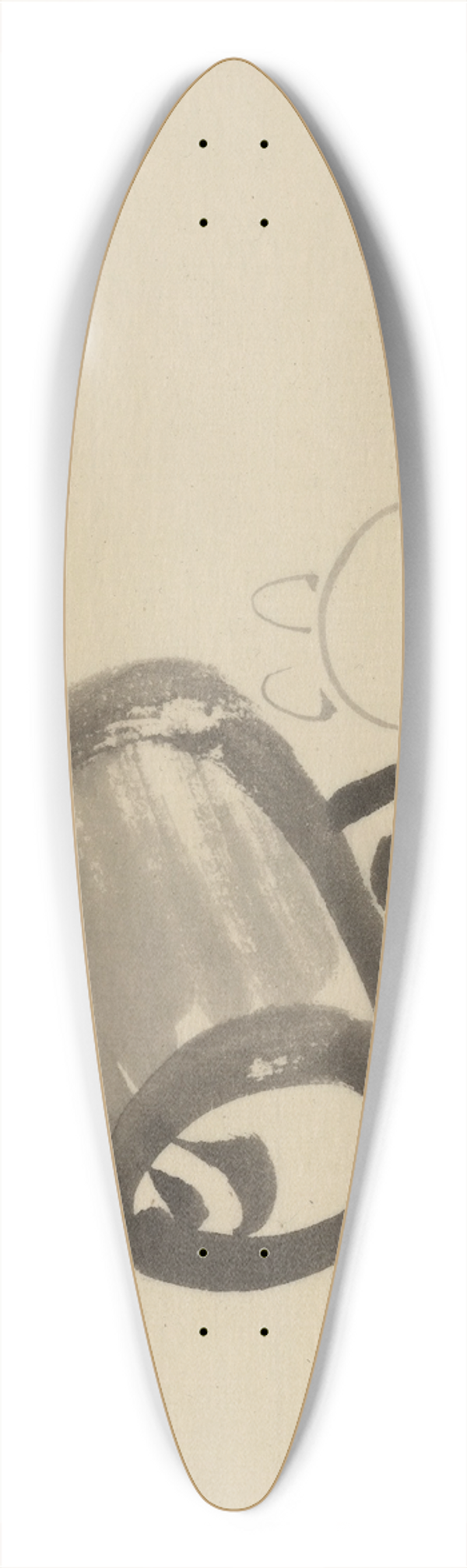 Katsushika Hokusai - Chgoku jinbutsu 39.3 inch art pintail longboard deck